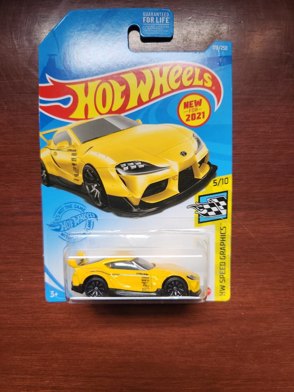 Hot Wheels 2021 HW Speed Graphics '20 Toyota GR Supra Yellow 5/10 New